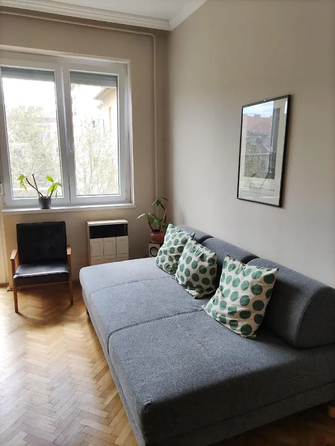 Park View, Close To River, Ac, Bauhaus Vibe, 2 Balconies Budapest Apartment